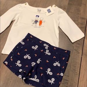 Janie and Jack Set, Top 2T, Bottoms 18-24 months